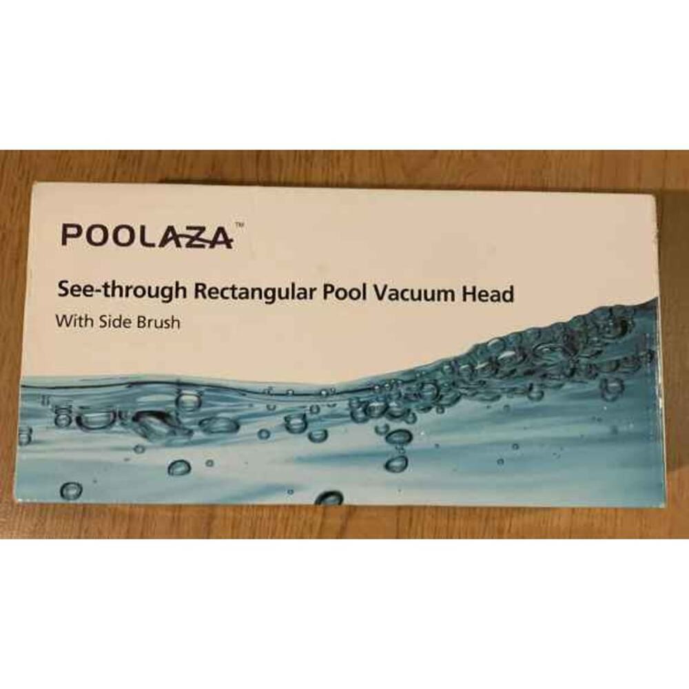 Poolaza 4-piece See Through Rectangular Pool Vacuum Head With Side Brush